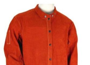 Top vente qualité cuir vestes de soudage résistant à la flamme soudeur tissu de sécurité manches longues en cuir soudage travail veste de sécurité - Product Image 4