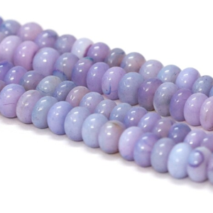 Cuentas Redondas de Ópalo Periwinkle: Piedra Preciosa Lavanda AAA, Hilo de 16 Pulgadas - Product Image 6