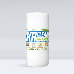 Krclean ผ้าไมโครไฟเบอร์ดูดซับน้ำได้ดี100แผ่นสีขาว20x25ซม. โต๊ะอาหารยั่งยืนใช้ในห้องครัว - Product Image 2