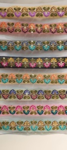 ผ้าบางเนื้อละเอียดปักลายดอกไม้สีสันสดใสดีไซน์ซับซ้อนสำหรับงานแต่งงานแฟชั่นและงานฝีมือตกแต่งบ้าน - Product Image 3