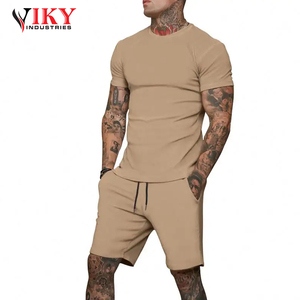 Conjunto de Pantalones Cortos y Camiseta para Hombre, Talla Grande, Personalizable con Logotipo, para Gimnasio y Fitness, Verano, Venta al Por Mayor - Product Image 3