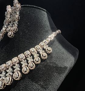 Elegant Luxury 14K Gold Natural <b>Diamond</b> Round Brilliant Cut Women's Necklace Set Third Party Certified <b>Jewelry</b> Collection - Product Image 3