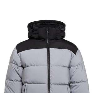 Manteaux d'hiver chauds à bulles pour hommes imprimés sur mesure par OEM Veste polaire Veste polaire noire pour hommes - Product Image 2