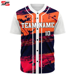 Impression personnalisée Baseball Chemises unies Baseball Jersey Outfit Mens Sublimation Baseball Uniformes 100% polyester tissu à séchage rapide - Product Image 5