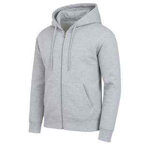Men's Solid Winter Sherpa Lined <b>Full</b> <b>Zip</b>-<b>Up</b> <b>Hoodie</b> (S-6XL) - Product Image 3