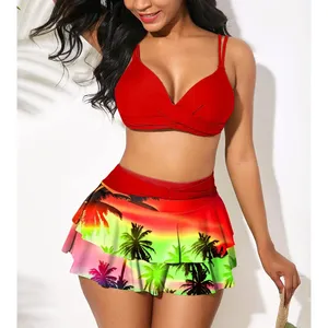 Sexy traje de baño de lujo para mujer traje de baño ropa de playa verano traje de baño blanco 3D flor sólido dos piezas Push Up Bikini conjunto - Product Image 2