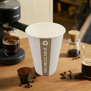 210ml 100% Gobelets en papier recyclables avec gobelets en papier intérieurs Popietilen pour boissons froides et chaudes - Product Image 1