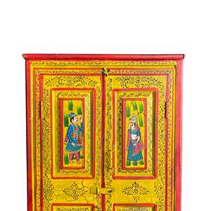 Cómoda de Madera Maciza con Decoración Étnica, Muebles para el Hogar - Product Image 6