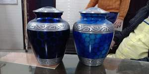 Marbre bleu avec gravure Urnes de crémation pour cendres adultes pour enterrement funéraire - Product Image 5