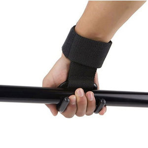 <b>Gym</b> Fitness Training Hooks Weight Lifting Grip <b>Wrist</b> <b>Support</b> Straps Customized Color Neoprene Heavy Duty - Product Image 3