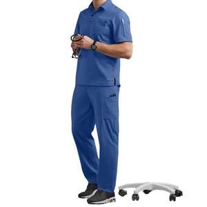 ชุดเครื่องแบบทางการแพทย์สำหรับผู้ชายชุดขัดผิวสำหรับผู้ชายใส่สบายระบายอากาศได้ดี - Product Image 4