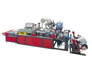 Máquina automática de fabricación de sobres de plástico, doble línea