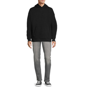 Sweats à capuche surdimensionnés personnalisés pour hommes 100% coton Style de rue pull-over uni avec col à capuche pour les achats en gros d'hiver - Product Image 4