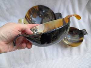 Tazón de Cuerno de Búfalo Tallado de la MEJOR CALIDAD para Utensilios de Cocina, Color Natural Profundo, Hecho a Mano, Duradero, Ecológico, Estilo Zen Asiático, EN OFERTA - Product Image 4