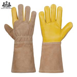 Guantes de Soldadura de Piel de Cabra Duraderos SAFETY SPECTRUM SS-WG-4899, con Detección de Pinchazos, para Uso en las Cuatro Estaciones, Ecológicos - Product Image 1