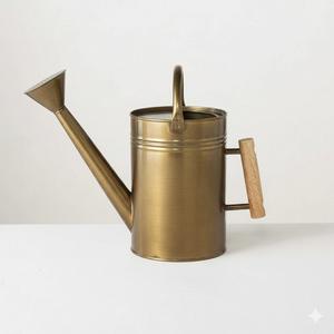 Classic Design Iron <b>Metal</b> <b>Watering</b> <b>Can</b> Golden Antique Finished For Indoor & Outdoor Usage Leak Proof <b>Watering</b> <b>Cans</b> - Product Image 1