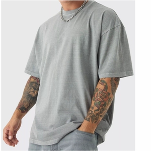 เสื้อยืดสำหรับผู้ชายเสื้อยืดล้างกรดสไตล์วินเทจพิมพ์ลายดิจิทัลแบบว่างเปล่าโลโก้ตามสั่งสำหรับผู้ชายผู้หญิง - Product Image 1