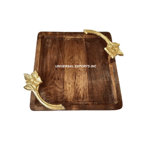 Belle qualité fait à la main de luxe nouveau plateau de service en bois plateau de chocolat écologique décoratif recyclable plateau en bois le plus vendu - Product Image 5