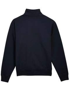 Sweat-shirts à col montant et fermeture éclair sur le côté, style ample, 100% coton de haute qualité, broderie personnalisée, épaules tombantes, respirant, hiver - Product Image 1