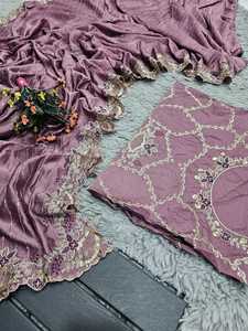 Saris de seda Banarasi, ropa de fiesta india de primera calidad con aspecto elegante y hermoso tejido a precio mayorista - Product Image 6