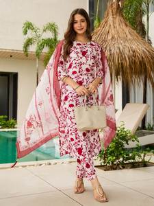 WOMEN SILK BLEND WITH <b>KURTA</b> SET SILK BLEND NEW DESIGNER <b>DRESSES</b> 3 PCS - Product Image 3
