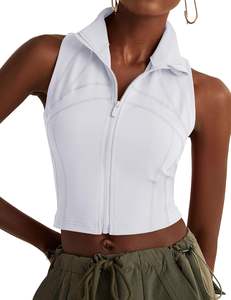 Athletic Jacket Women Workout Jackets Gym Clothes Bbl <b>Crop</b> Yoga Running Pullover Activewear Fitted Compression dry jogging wear - Product Image 5