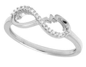 Elegant <b>Infinity</b> Style Round Diamond Ring for Women with Moissanite Diamond S925 Silver Ring for Women Custom Jewelry - Product Image 5