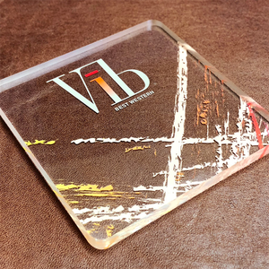 Nuevo Posavasos Personalizado de Acrílico Transparente Ecológico, Novedoso, para Bebidas, Hogar, Oficina, Eventos, Regalos Promocionales, Irregular, Artfulcosmos K12 - Product Image 4