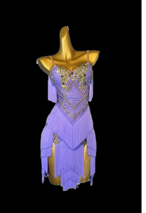 Vestido de Noche de Gasa con Cuentas Hechas a Mano, Corto, Sin Mangas, con Estampado Frontal, Silueta en Línea A para Mujer - Product Image 3