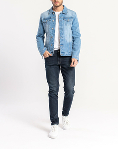 Vente en gros, veste en jean 2025 pour homme, pas cher, vêtements d'hiver, veste en jean vintage, veste en jean respirante en pierre pour homme - Product Image 2