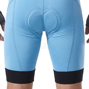 Shorts de cyclisme athlétiques modernes pour hommes, taille élastique, tissu tricoté respirant et léger, séchage rapide, conçus pour l'entraînement sportif - Product Image 3