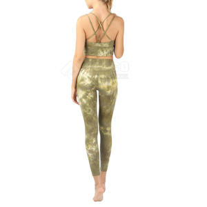 Ensemble de yoga pour femmes très tendance et très vendu, 2 pièces, écologique, respirant, séchage rapide, collection 2025, meilleur choix - Product Image 2