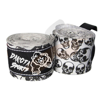 Paire de bandages de boxe élastiques de 180 pouces, MMA Muay Thai, zèbre, nouvelle collection