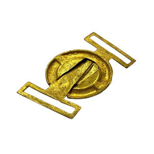 Cinturones y hebillas civiles de metal 100% ajustables Logotipo personalizado Material de latón Patrón ovalado para Decoración - Product Image 2