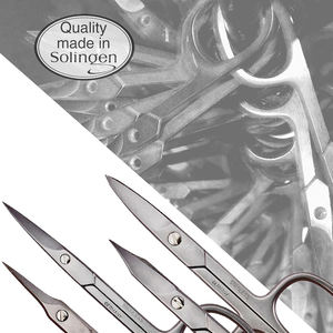 Tijeras curvas de acero inoxidable para uñas con hoja recta, juego de tijeras para cutículas de manicura y pedicura para diabéticos, 1 pieza - Product Image 5