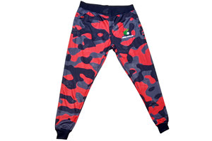 Diseño de impresión por sublimación de camuflaje, venta al por mayor, chándal acampanado personalizado para hombre, logotipo pesado, ropa informal, moda desgastada - Product Image 3