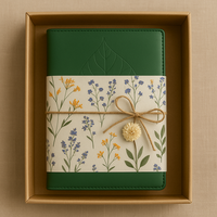LABON Classeur budgétaire à feuilles vertes A6 Cash Envelope Planner Set Floral Stickers Savings Challenge Cards and Pen Organizer Binder