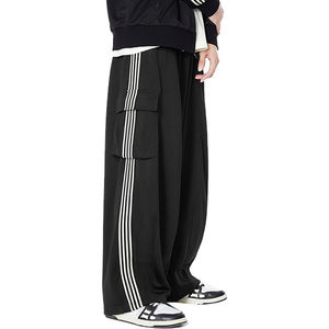 Ample col montant rétro coupe-vent survêtements vêtements personnalisés surdimensionné survêtement pour hommes ensemble deux pièces pleine longueur - Product Image 4