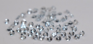 Aigue-marine naturelle 3mm ronde à facettes-Aigue-marine lâche Qualité AAA - Product Image 4