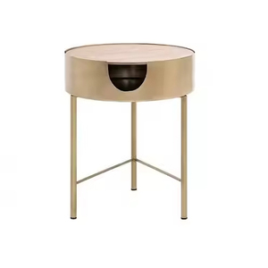 Mobilier décoratif Table basse moderne de luxe Chambre à coucher Salon Petite table d'appoint 2025 Tendances Table d'appoint noire en bois massif - Product Image 5