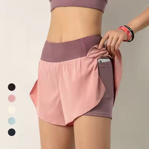 Pantalones cortos de gimnasio para mujer Servicio OEM Pantalones cortos calientes de secado rápido y transpirables recién llegados - Product Image 4