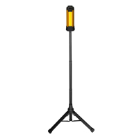 Lampe de travail télescopique 3 panneaux en alliage d'aluminium 2500Lm trépied Lampe de travail USB magnétique pour camping garage Lampe de travail LED rechargeable