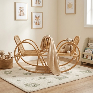 Silla Infantil de Ratán, Estilo Tradicional, Retro, Minimalista y Divertida, para Sala de Juegos, Asiento para Niños, para Cuarto Infantil - Product Image 2