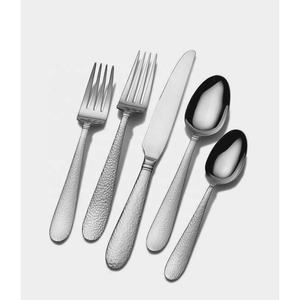 Juego de cubertería de acero inoxidable con mango plano, tenedor y cuchillo, color dorado, mate, para bodas - Product Image 2