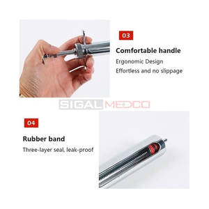 Seringue réutilisable de haute qualité en acier inoxydable allemand 30 ml Utilisation vétérinaire Hôpital vétérinaire Alimentateur pour bétail bovins moutons SIGAL MEDCO - Product Image 2