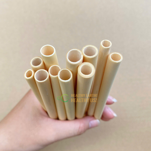 หลอดไม้ไผ่ย่อยสลายได้และหลอดดูดทำจากไม้ไผ่สามารถปรับขนาดสำหรับชาบับเบิ้ลน้ำสมูทตี้ - Product Image 6