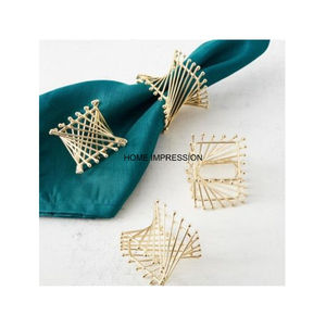 Anneau de tissu porte-serviettes en cuivre pour décoration de table pour restaurant et hôtel produits faits à la main personnalisés en vrac d'Inde - Product Image 5