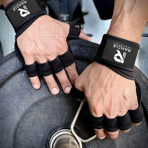 Almohadilla de Palma antideslizante de agarre de gimnasio de neopreno ajustable Unisex para levantamiento de pesas y entrenamiento de fuerza WOD Fitness Safety WOD Grips - Product Image 5