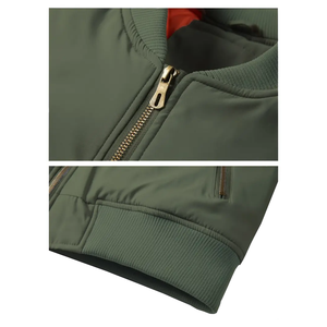Nueva chaqueta de bombardero personalizada OEM para hombre, ropa informal, chaqueta de bombardero transpirable de bajo precio para hombre, chaquetas de bombardero de Material para la venta - Product Image 6