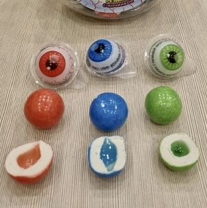 Bonbons à la <span class=keywords><strong>gomme</strong></span> en forme d'œil avec garniture de confiture aux saveurs de fruits assorties, en gros, personnalisés, en vrac, en bouteille - Product Image 6
